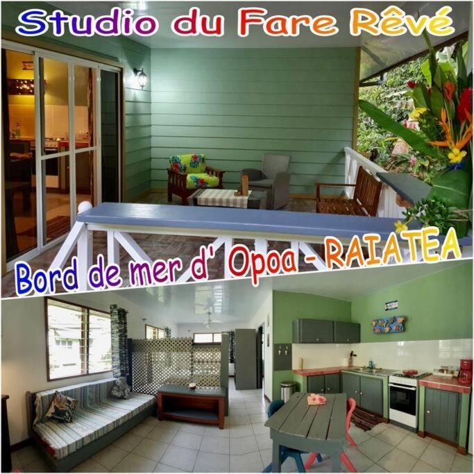 Raiatea, Opoa, Studio Du Fare Reve, Acces Mer Privatif Exterior foto